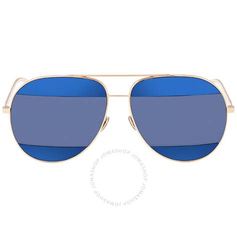 dior dior split 2 000 ku|Dior Split Blue Mirror Pilot Unisex Sunglasses DIORSPLIT2 .